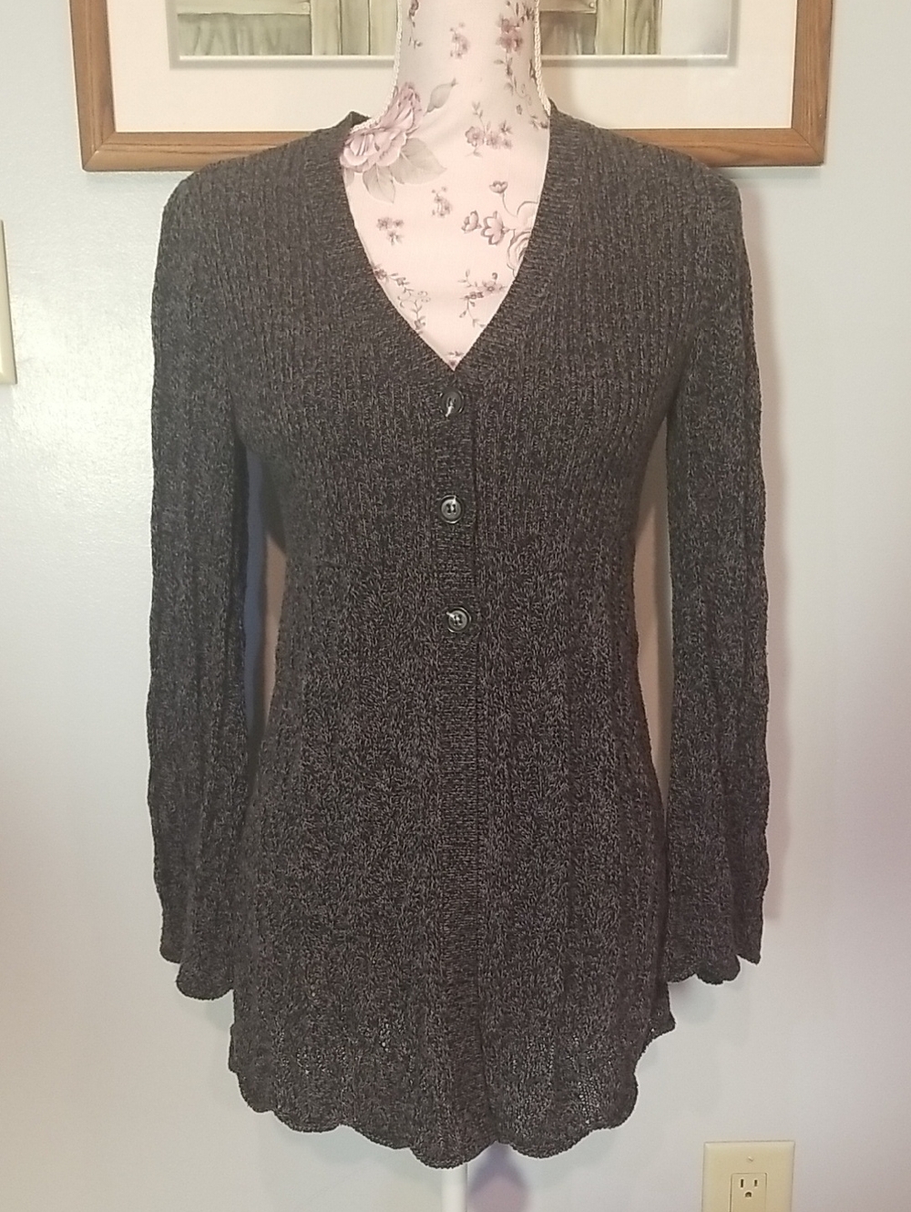 Style & Co. Gray Cardigan
